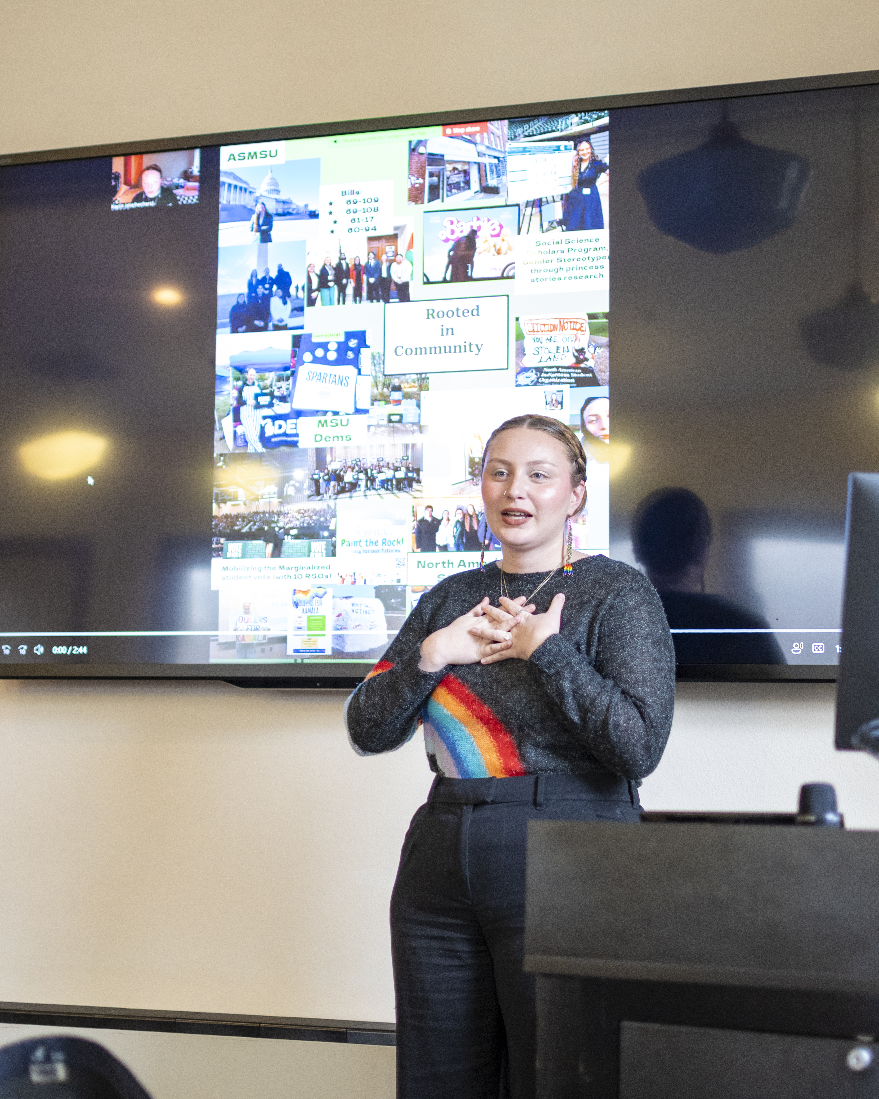 Sociology major Kaylin Casper earns Giving Back Award from Honors College 