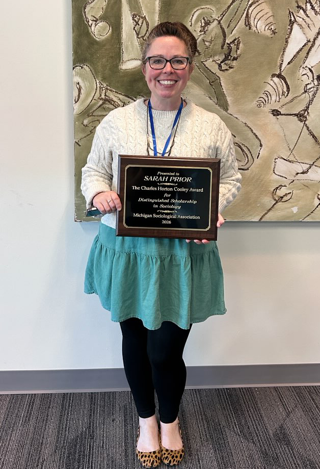 Scholarship award presented to MSU Sociology Associate Professor Sarah Prior  