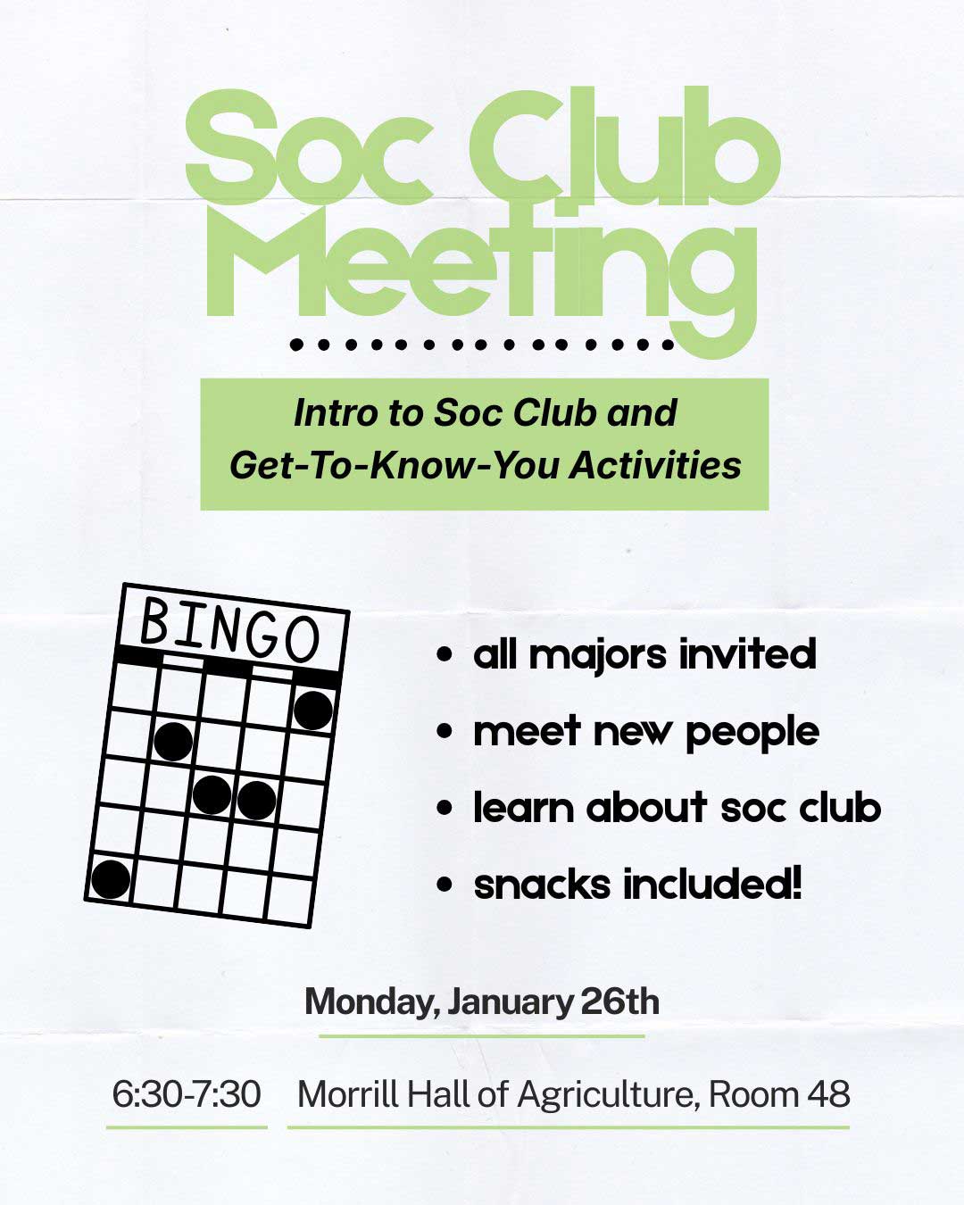 sociology club flyer